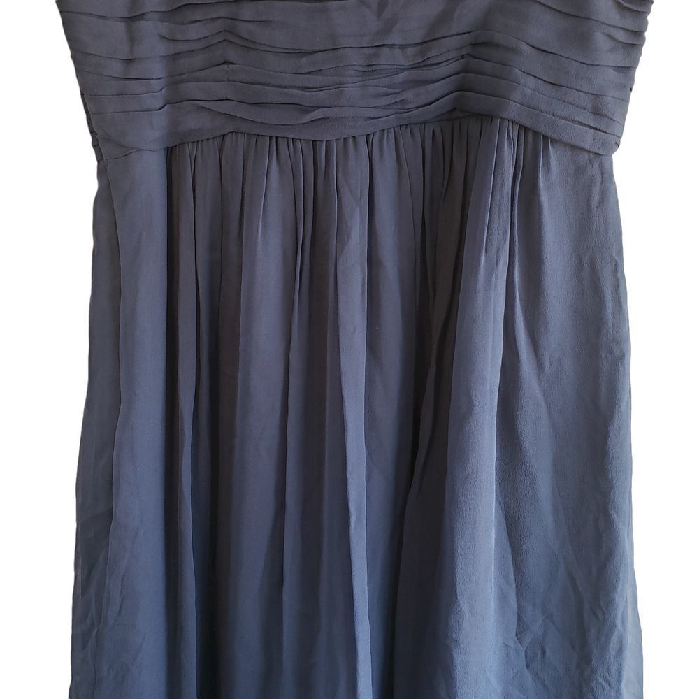 Laundry By Shelli Segal Ruffle Dress Women's Size 10, Blue - Picture 9 of 11